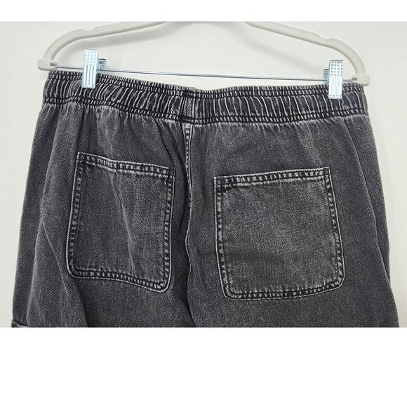Gap Black Acid Wash Easy Jean Cargo Size‎ Medium - Picture 8 of 11